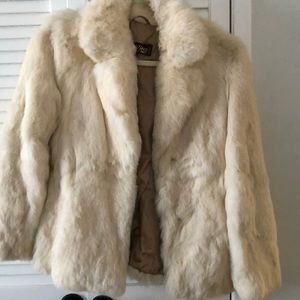 Vintage Dino Ricco genuine rabbit fur coat.